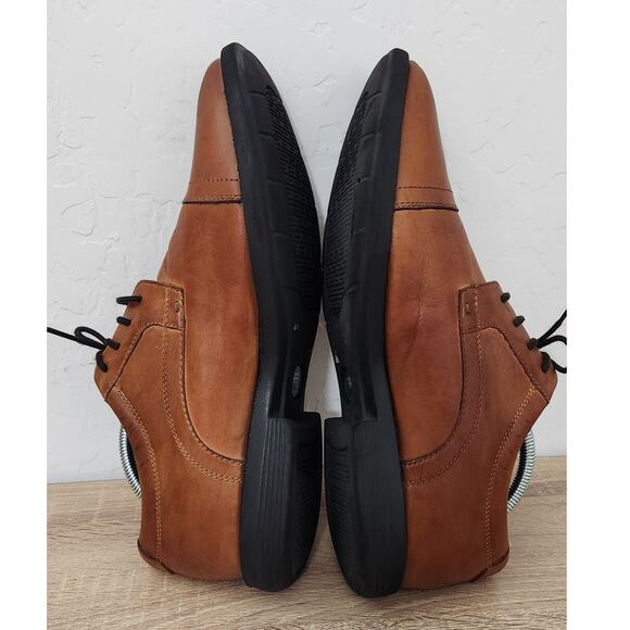 Nunn Bush Men's Dress Shoes Size 9.5 Brown Leather Cap Toe Oxford Comfort Gel - Picture 9 of 11